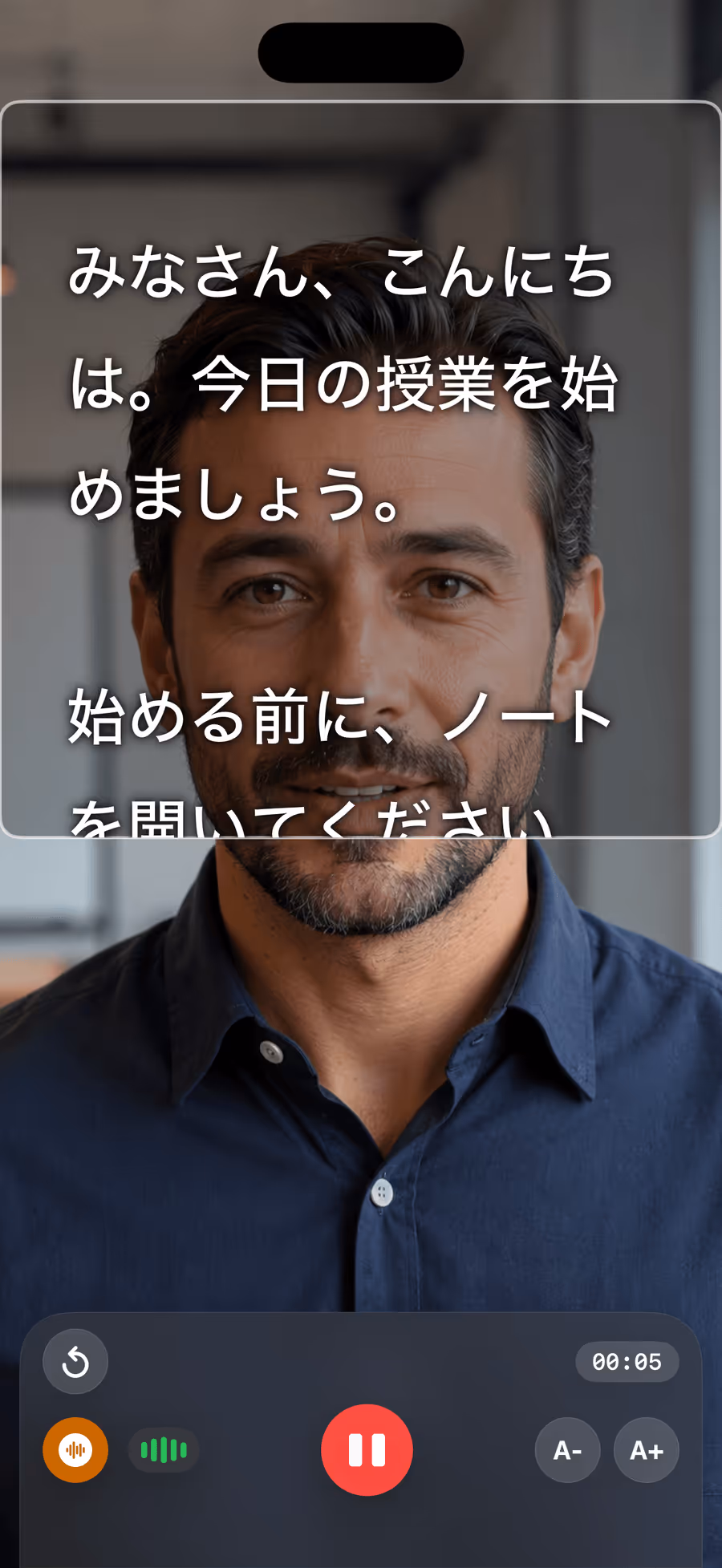 Teleprompter Pro で授業を録画